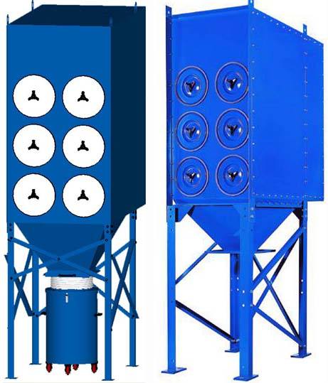 沉流式濾筒除塵器
